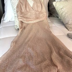 BCBG knee length dress. Dusty pink Like new  only worn once